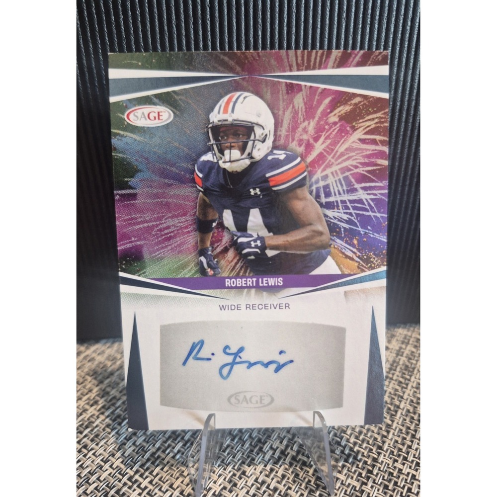 2025 SAGE HIT Low Series Robert‎ Lewis #A-RL2 Fireworks Autographs Blue  (AU)